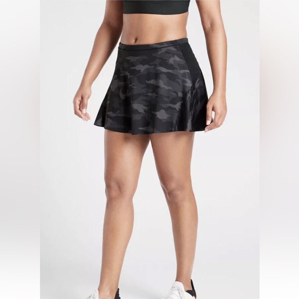 Athleta Black Camo Match Point Skort